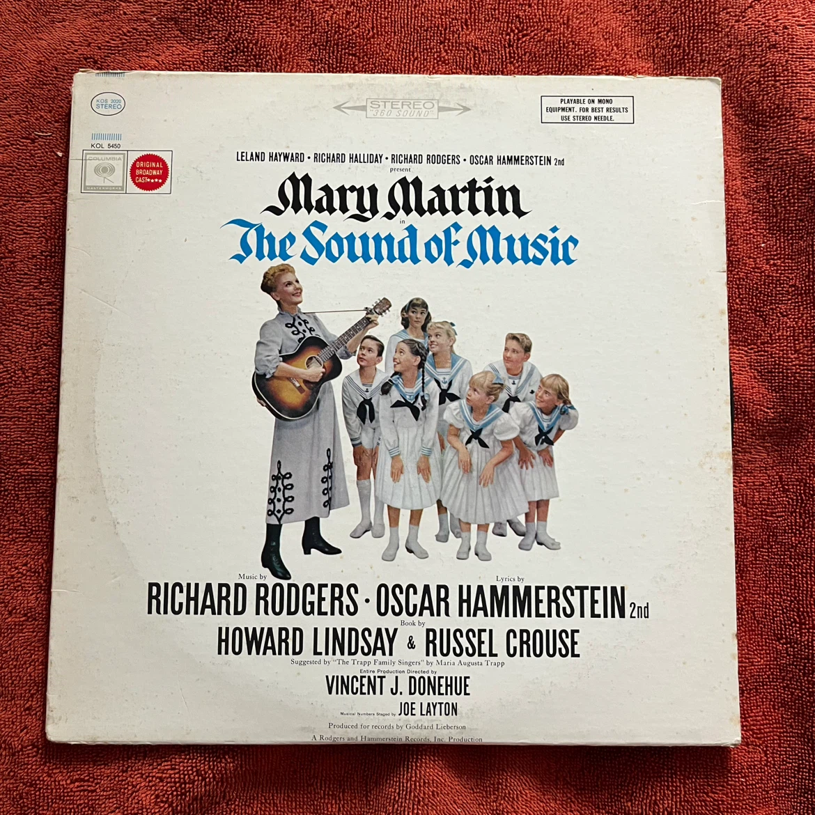 Mary Martin The Sound of Music Broadway Cast Vinyl Record