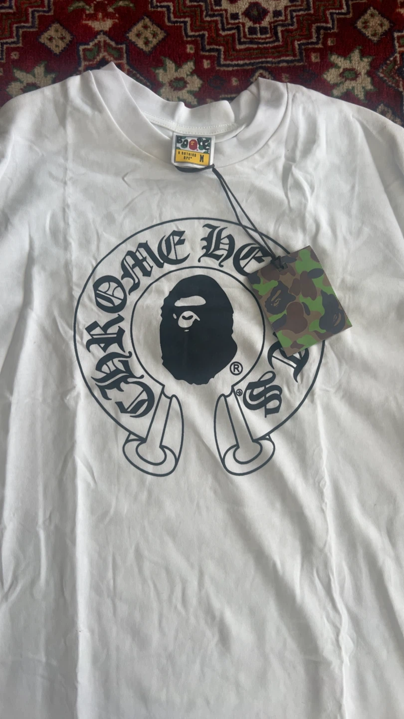 BAPE x chrome white tee - photo 2