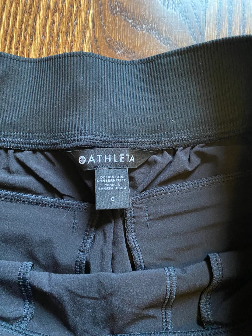 Athleta Black Pants Size 0 - photo 2