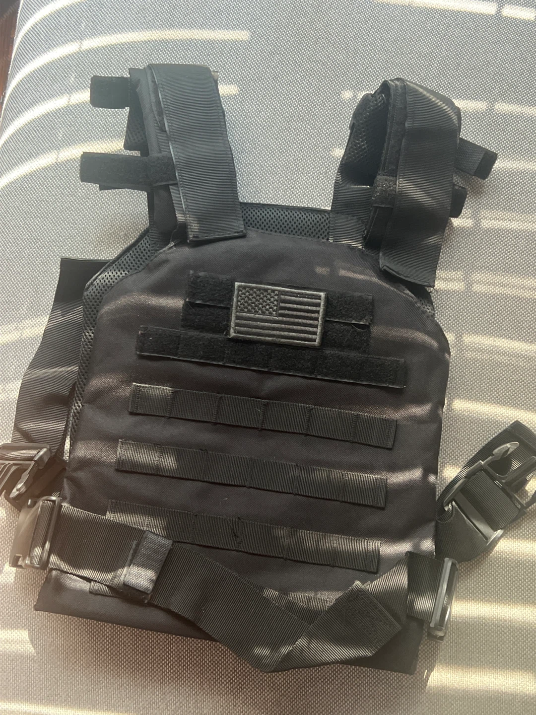 Black Tactical Plate Carrier Vest chalecos antibalas