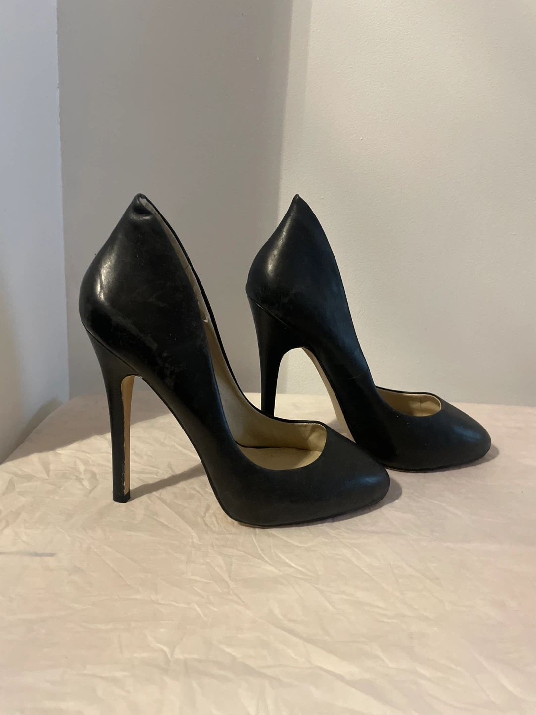 ALDO Black Leather Heels - photo 2