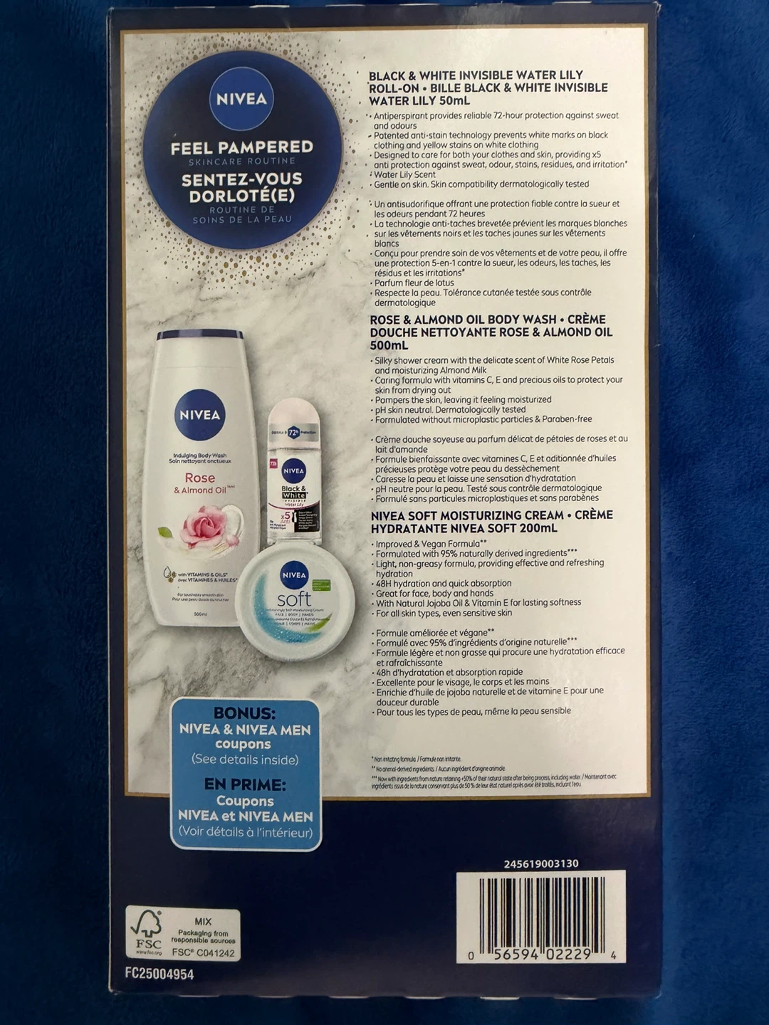 Nivea Feel Pampered Skincare Routine Gift Set - photo 2