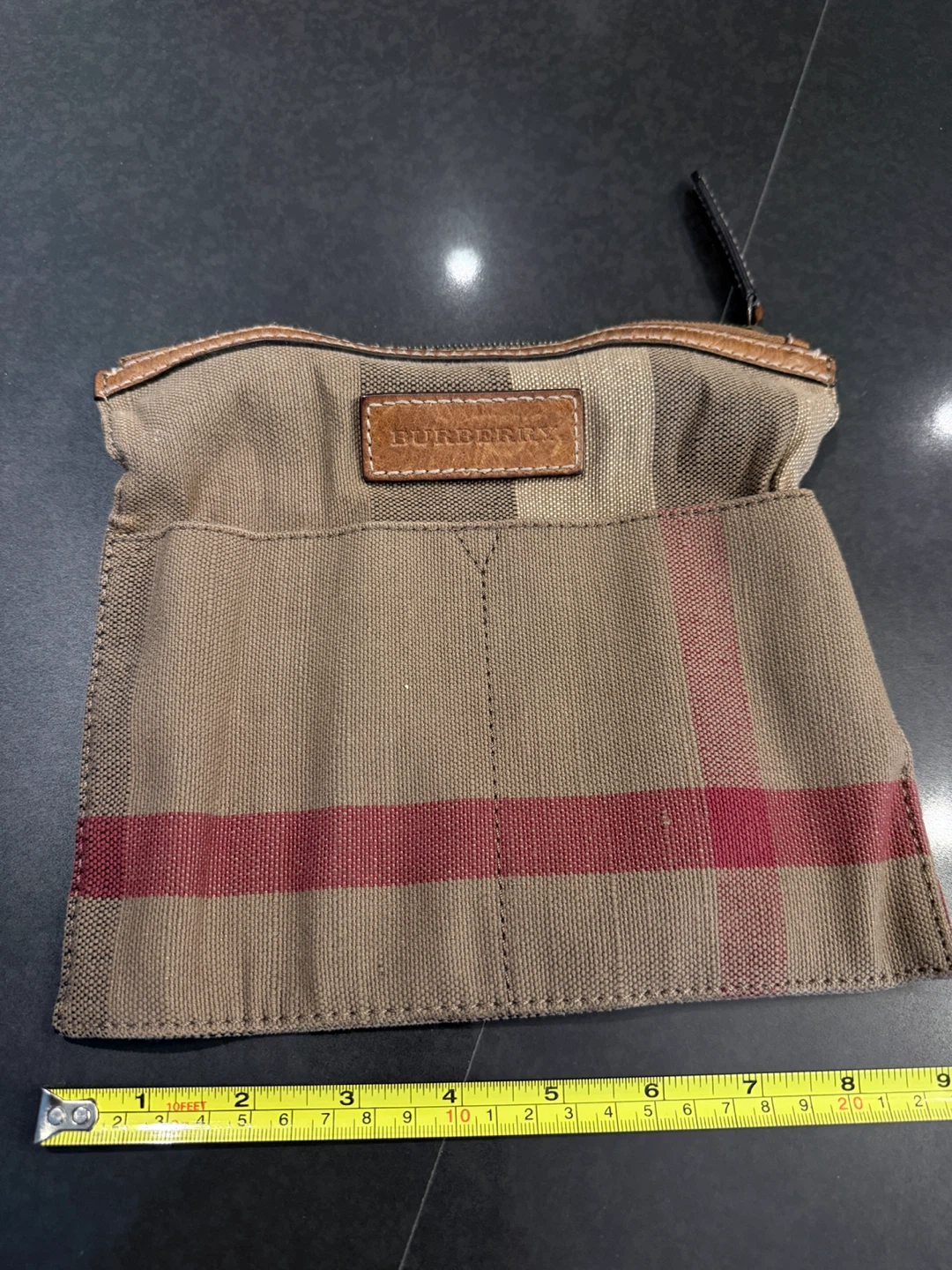 Vintage Burberry Canvas & Leather Shoulder Bag - photo 3