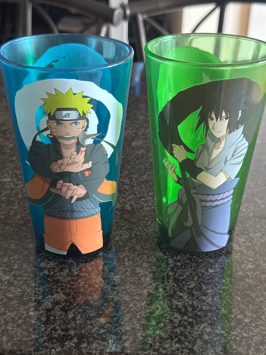 Naruto and Sasuke Glasses (Set of 2)