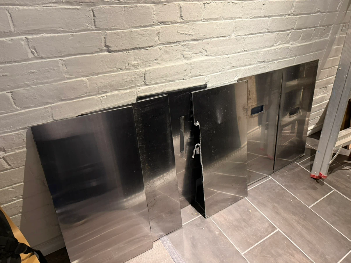 6 aluminum ikea backsplash panels