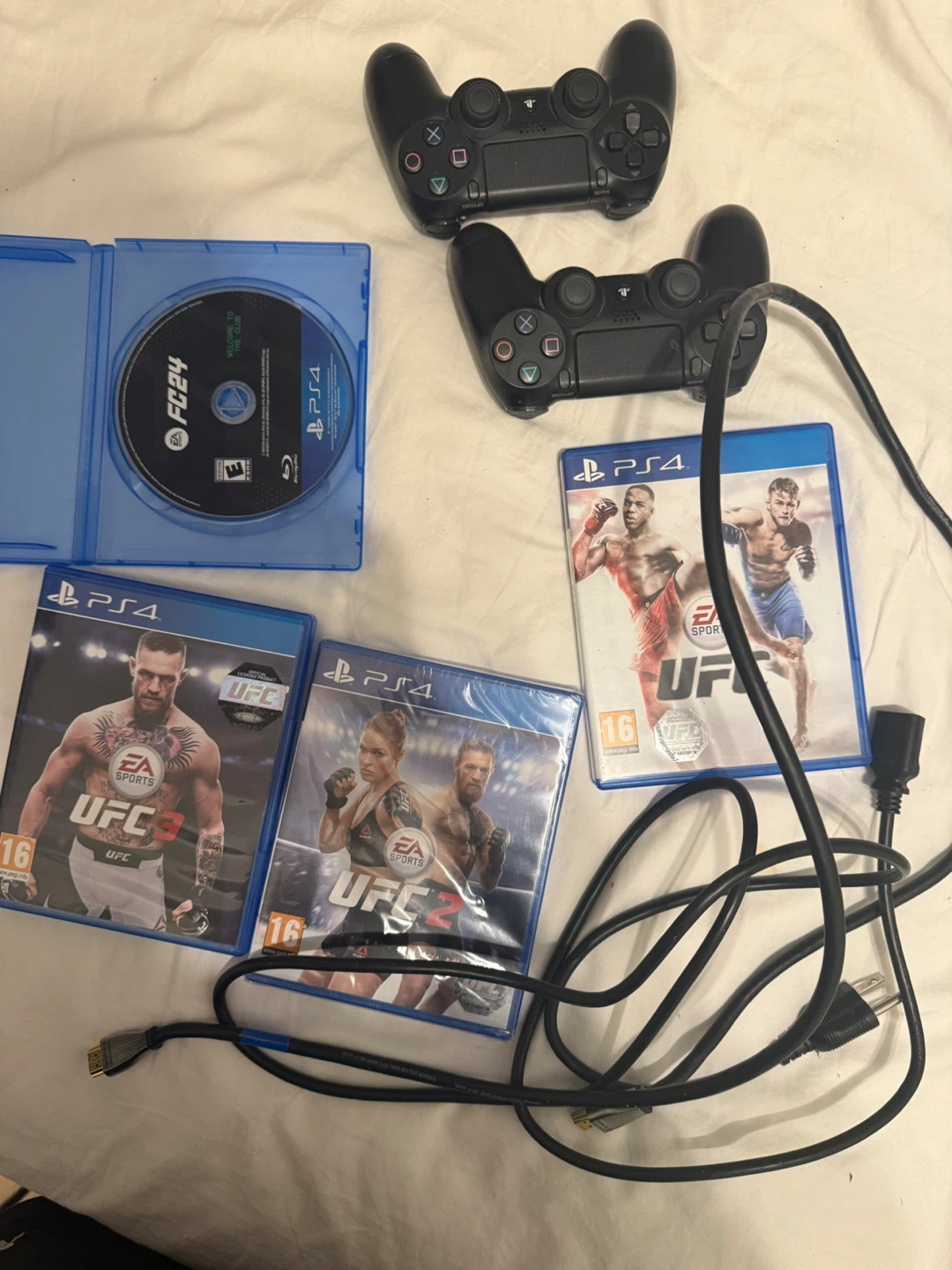 Sony PlayStation 4 Pro Console with Controllers and Games - photo 2