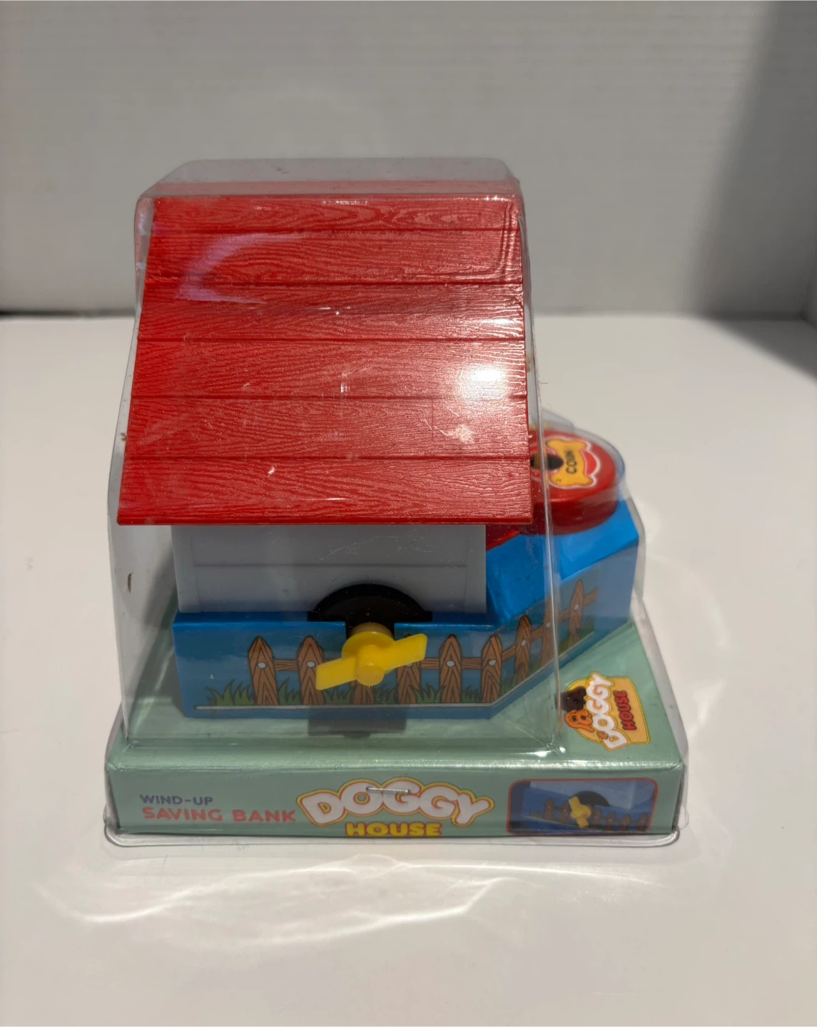 Dog House Vintage 80’s COIN BANK Wind Up Hong Kong Made New - photo 4