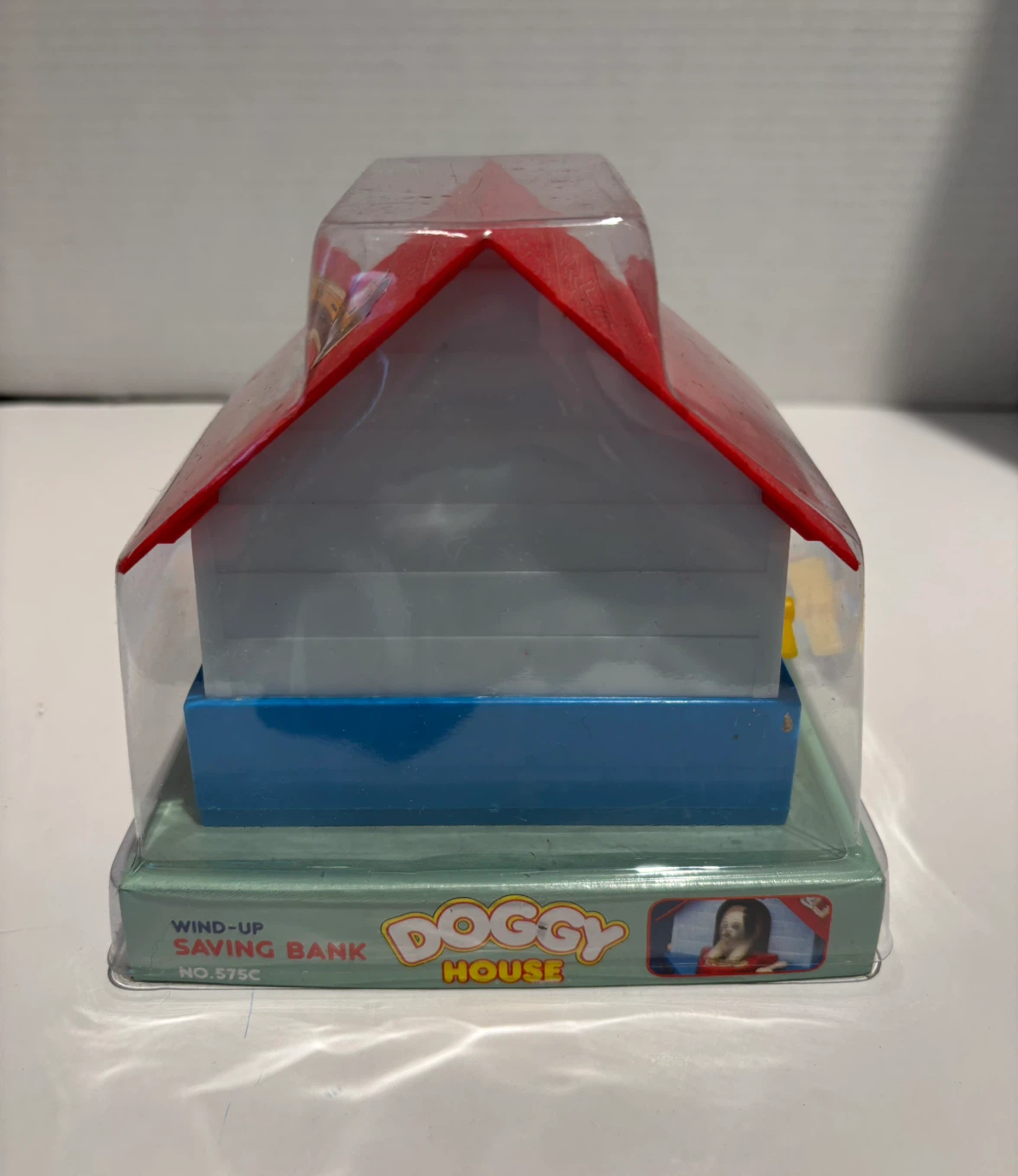 Dog House Vintage 80’s COIN BANK Wind Up Hong Kong Made New - photo 5
