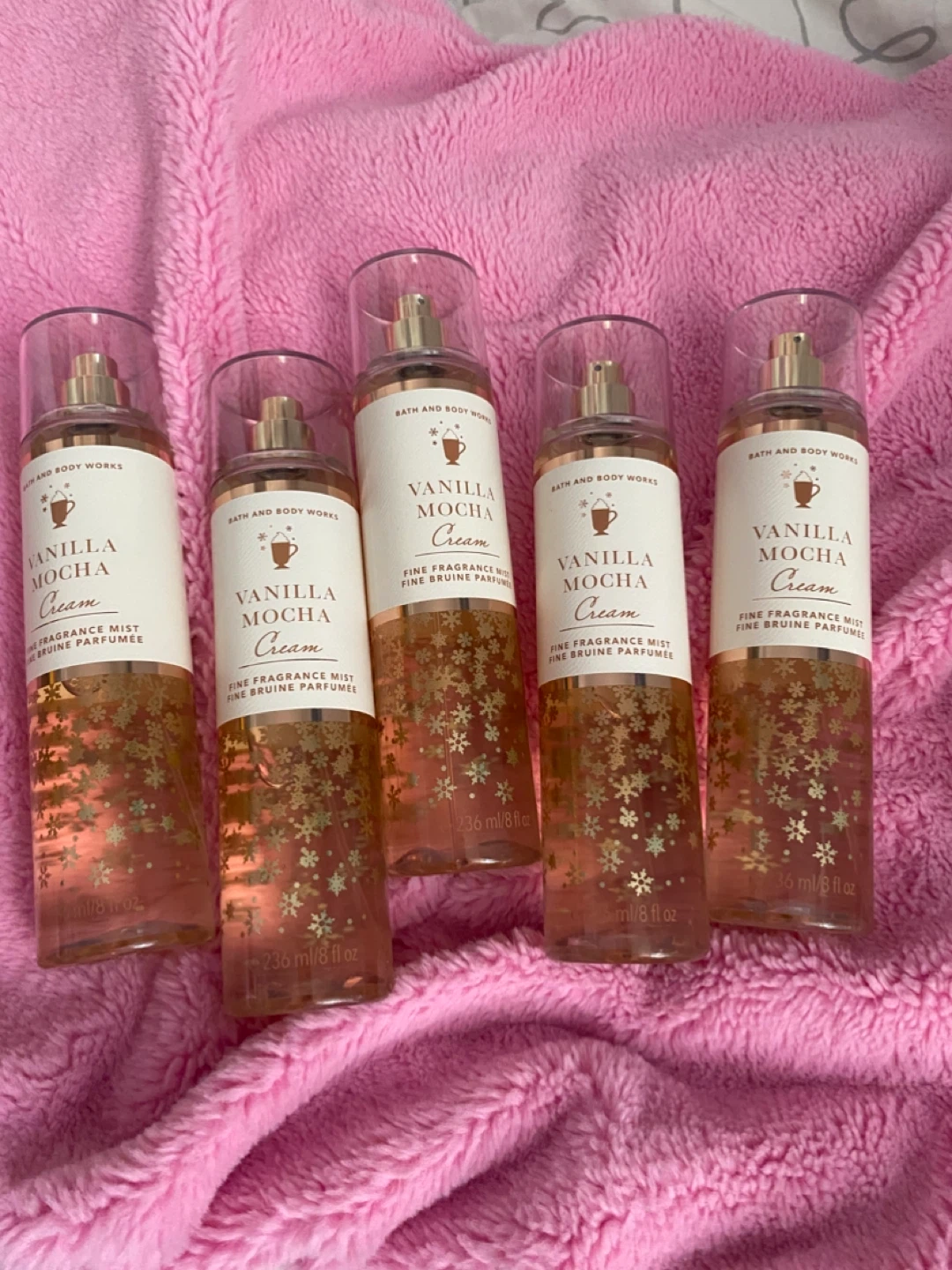 Bath & Body Works Vanilla Mocha Cream Fine Fragrance Mist Set