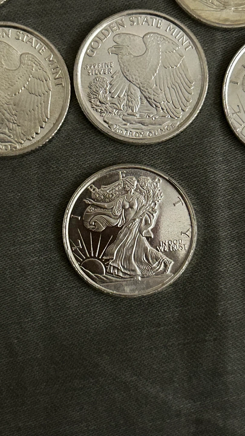 .999 Fine Silver 1/10 Troy Ounce Coins (Lot of 10) - photo 2