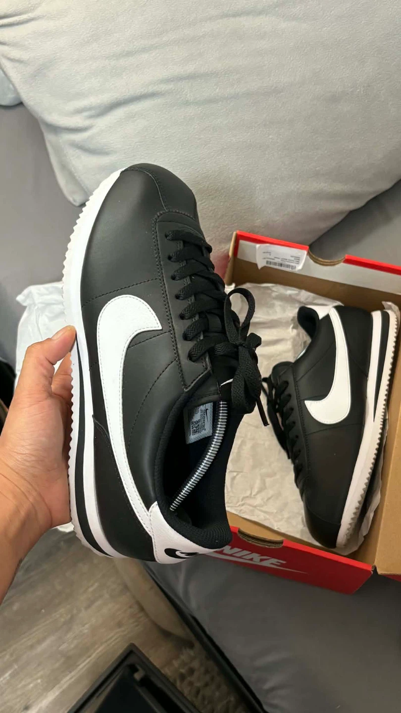 Nike Cortez Black White Sneakers - photo 2