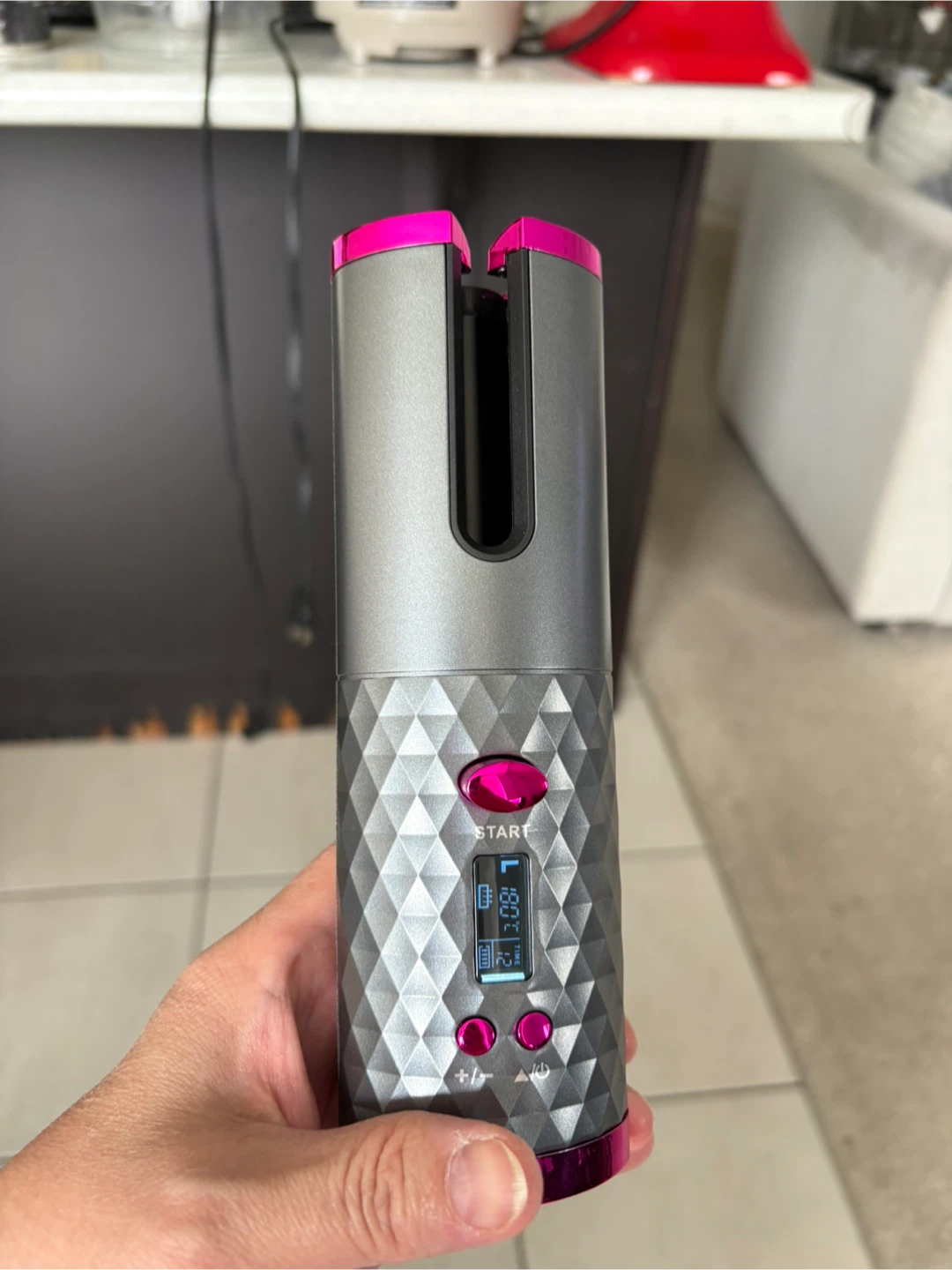 Automatic Cordless Hair Curler with LCD Display - photo 2