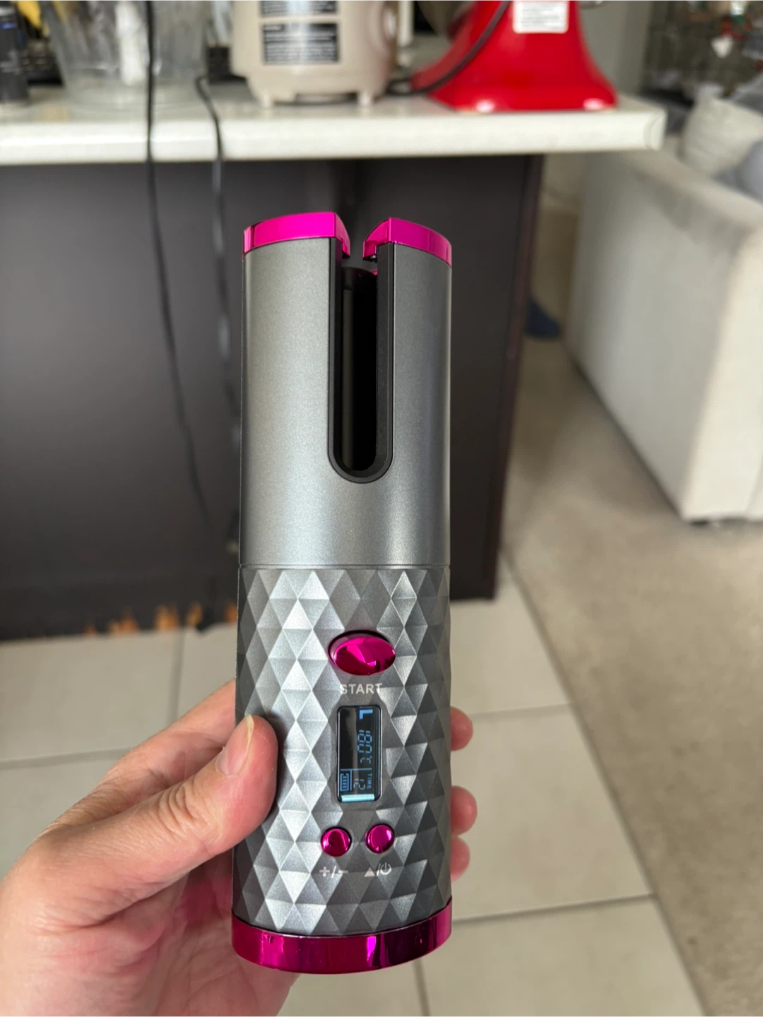 Automatic Cordless Hair Curler with LCD Display - photo 3