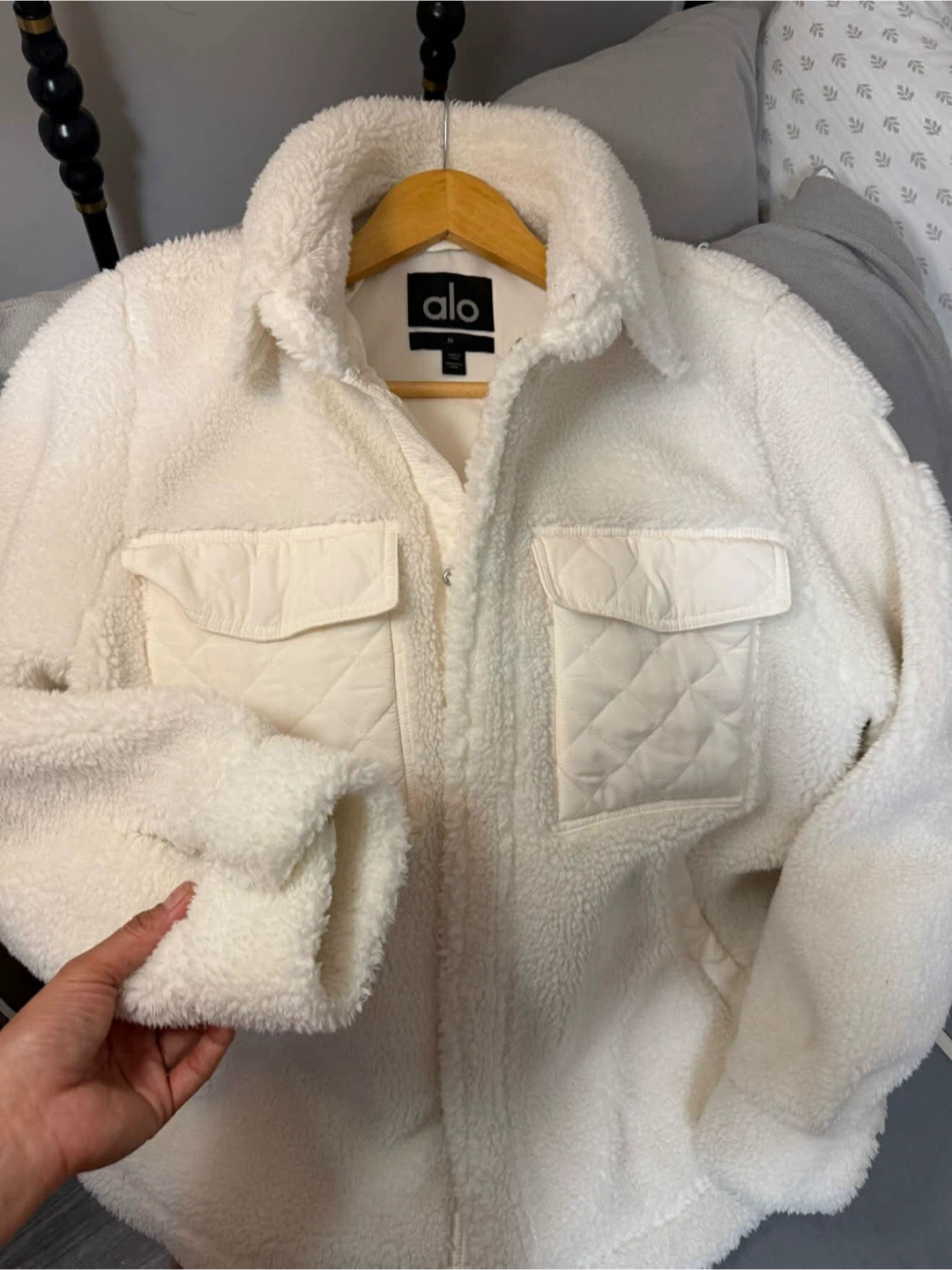 ALO Sherpa Jacket - Cream - photo 3