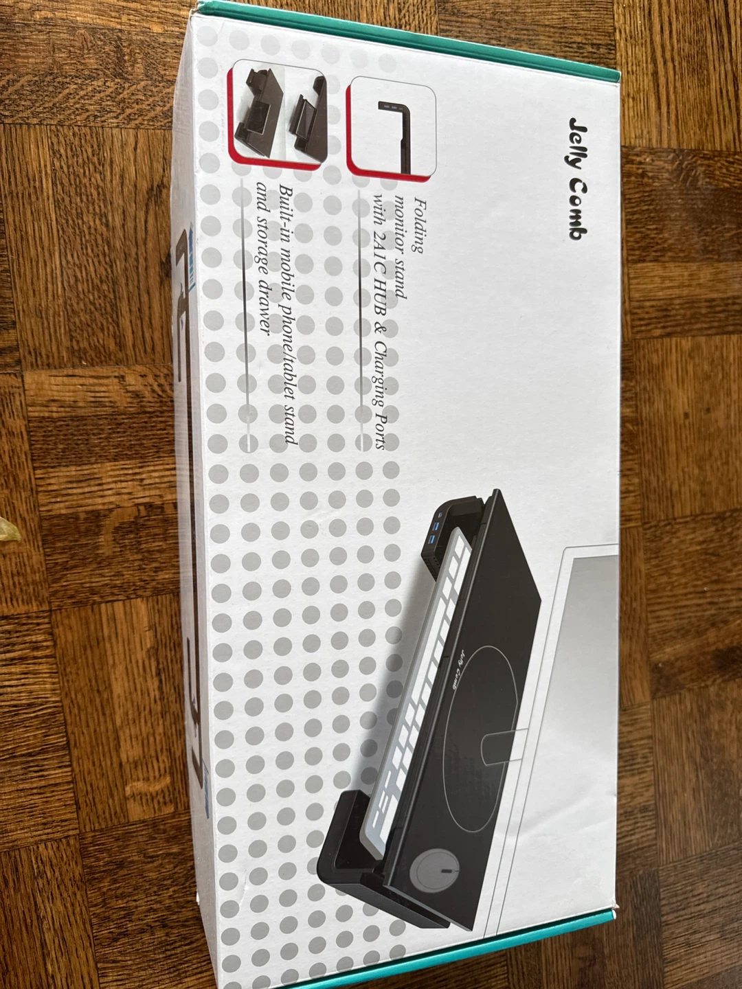 Jelly Comb Folding Monitor Stand with 2x USB Hub