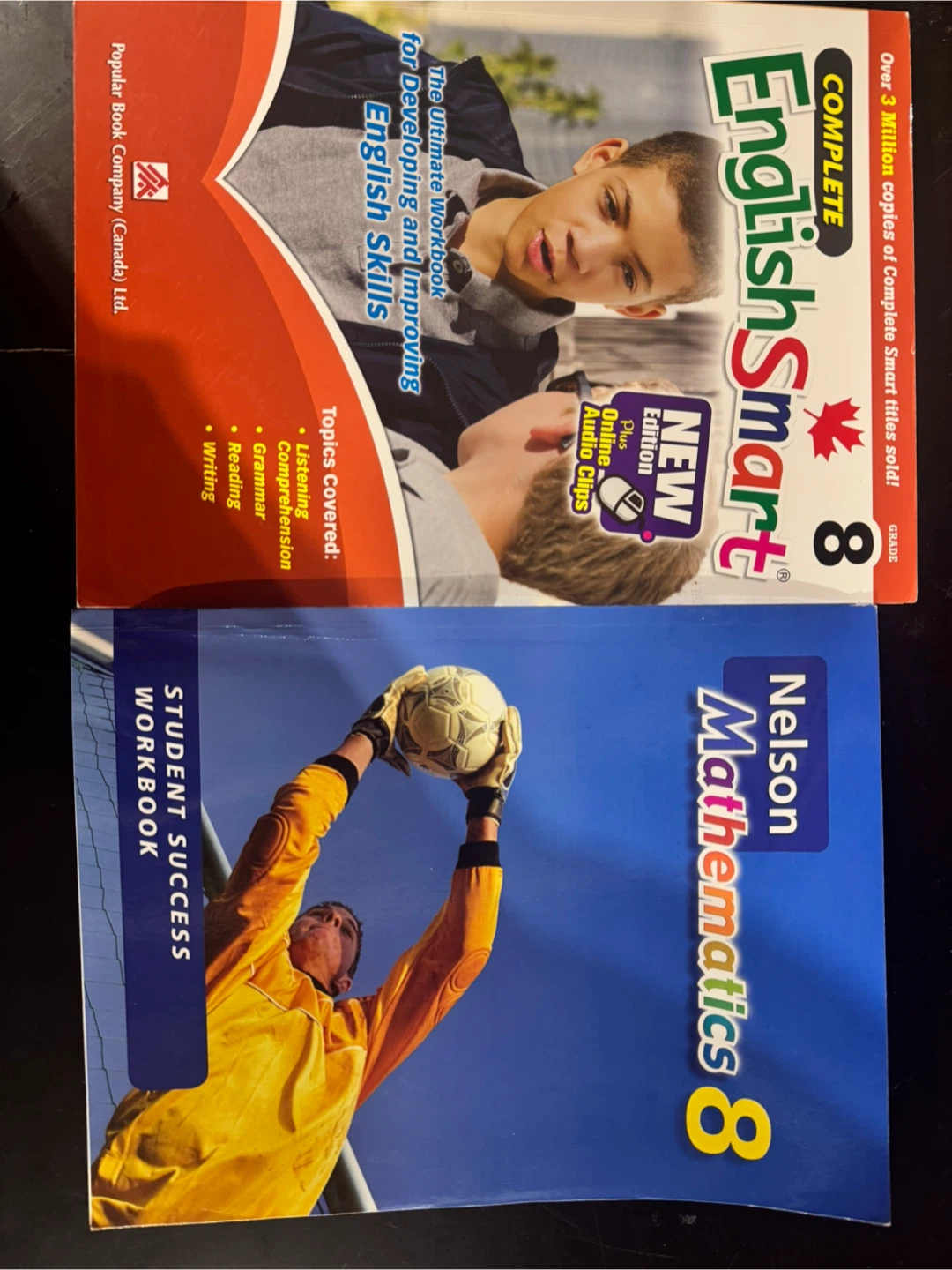 Nelson Mathematics 8 & Complete EnglishSmart 8 Student Workbooks