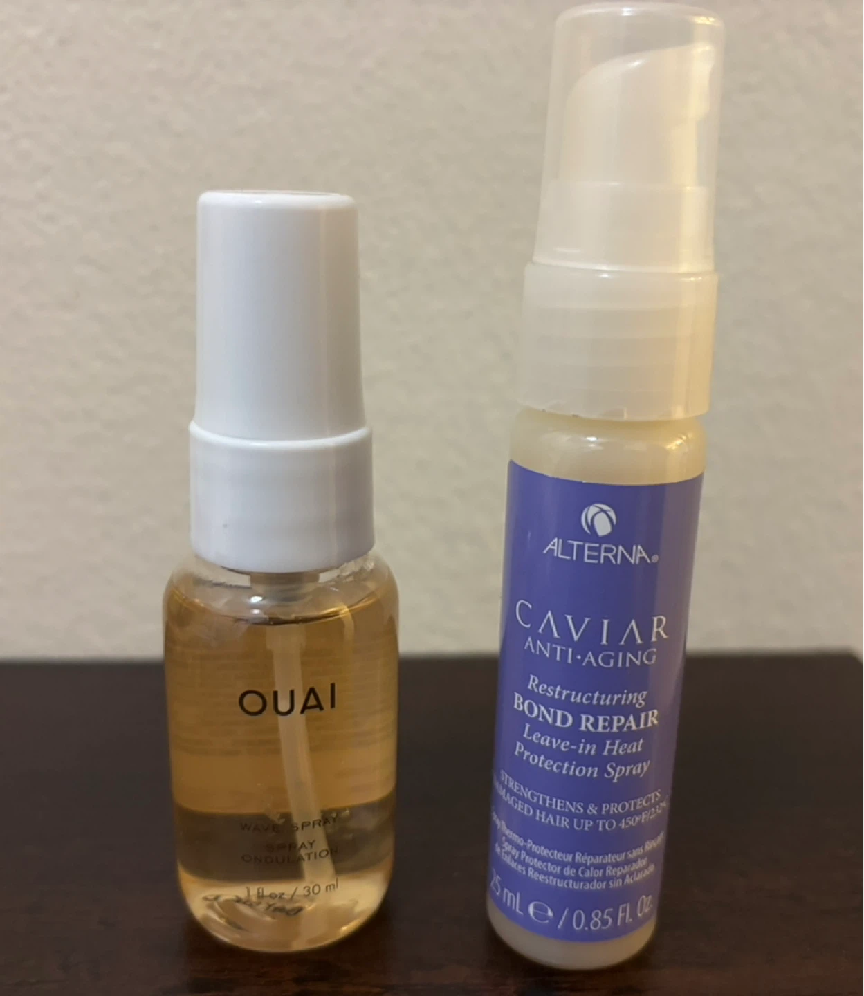 NEW-OUAI Wave Spray & Alterna Caviar Heat Protection Spray