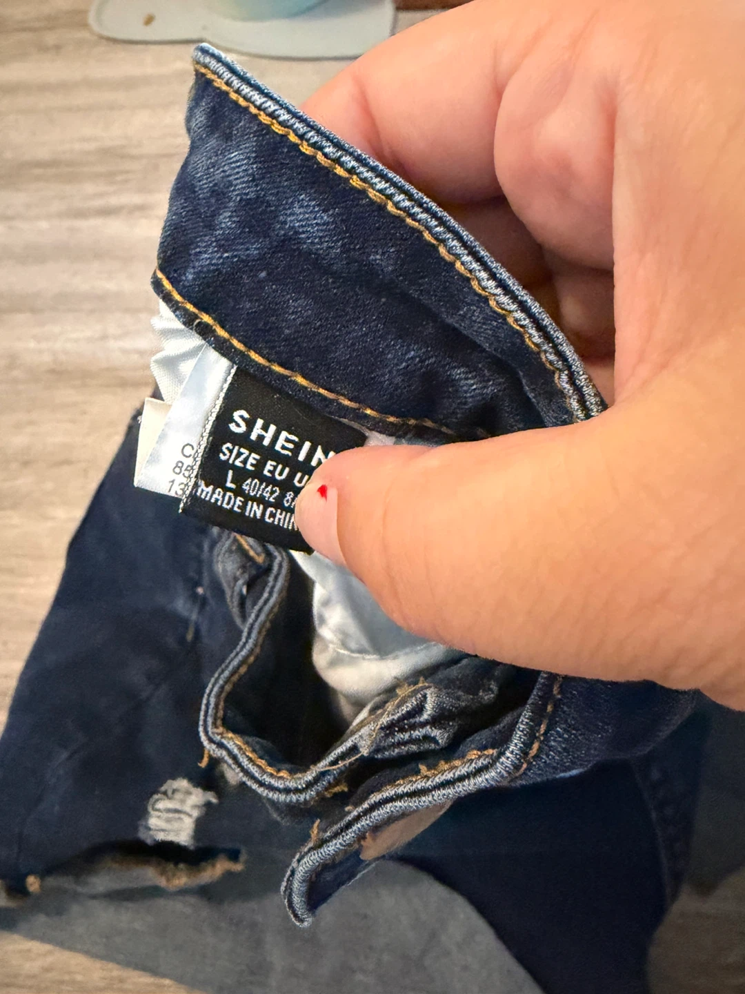 SHEIN Distressed Denim Shorts - photo 2