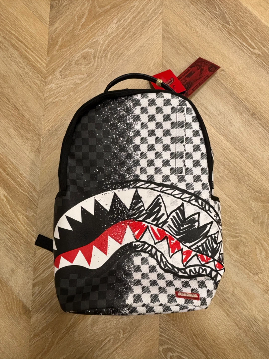 Sprayground Scribble Dribble Check Backpack