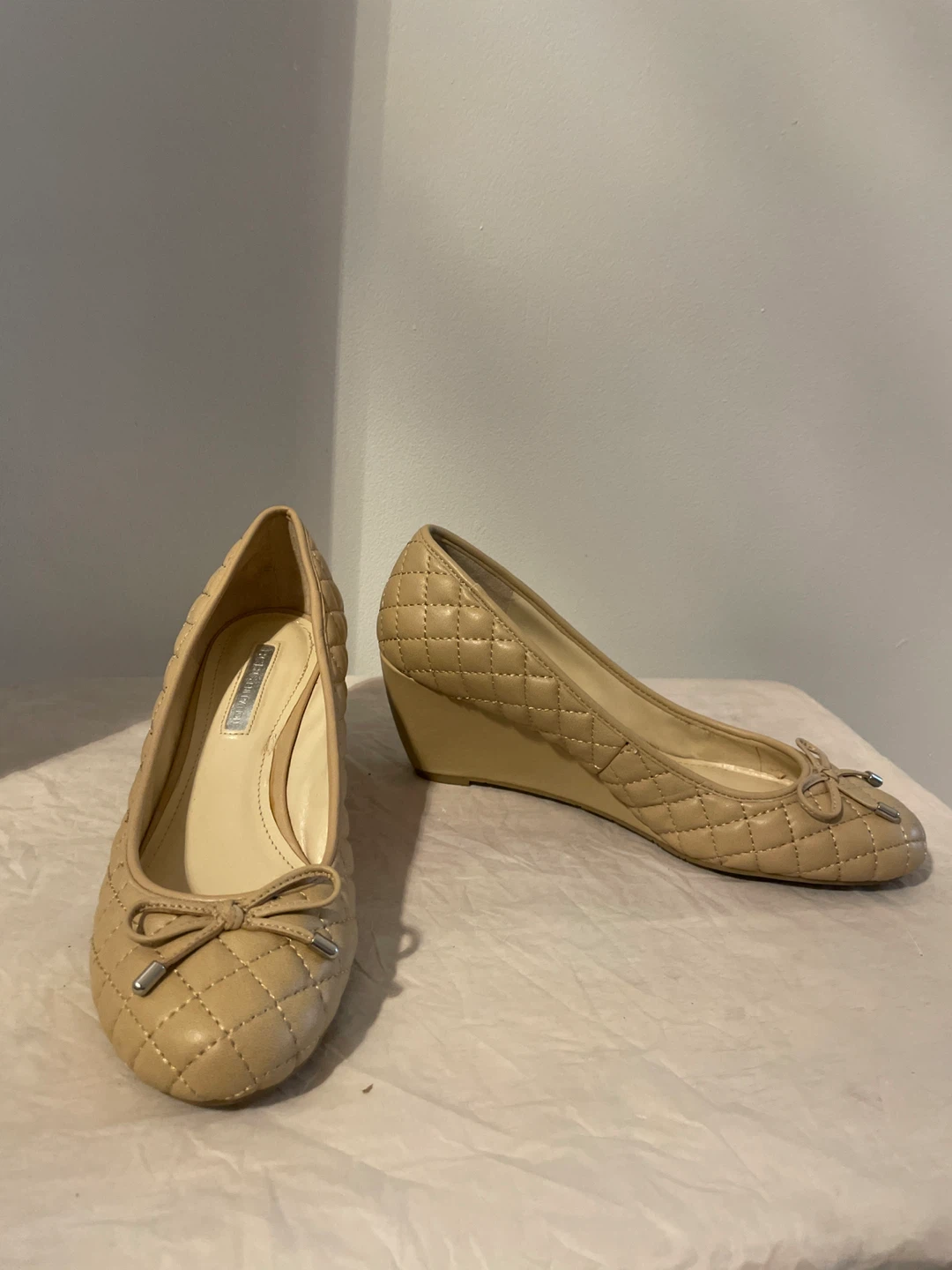 BCBGeneration Quilted Wedge Pumps