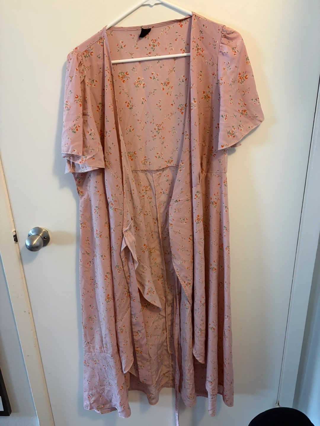 SHEIN Curve Floral Wrap Maxi Dress