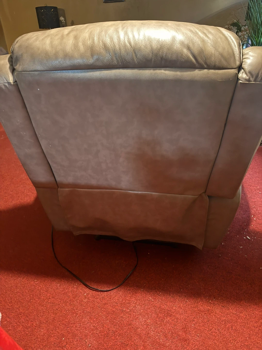 Tan Leather Recliner Chair - photo 4