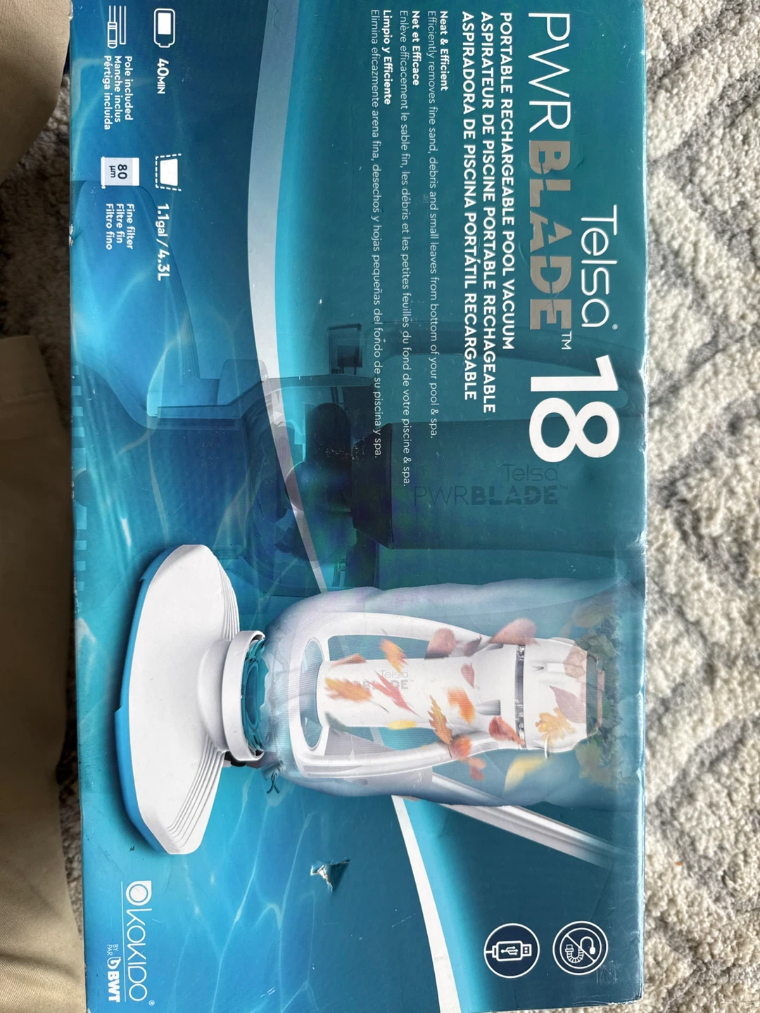Telsa PWRBLADE 18 Portable Pool Vacuum