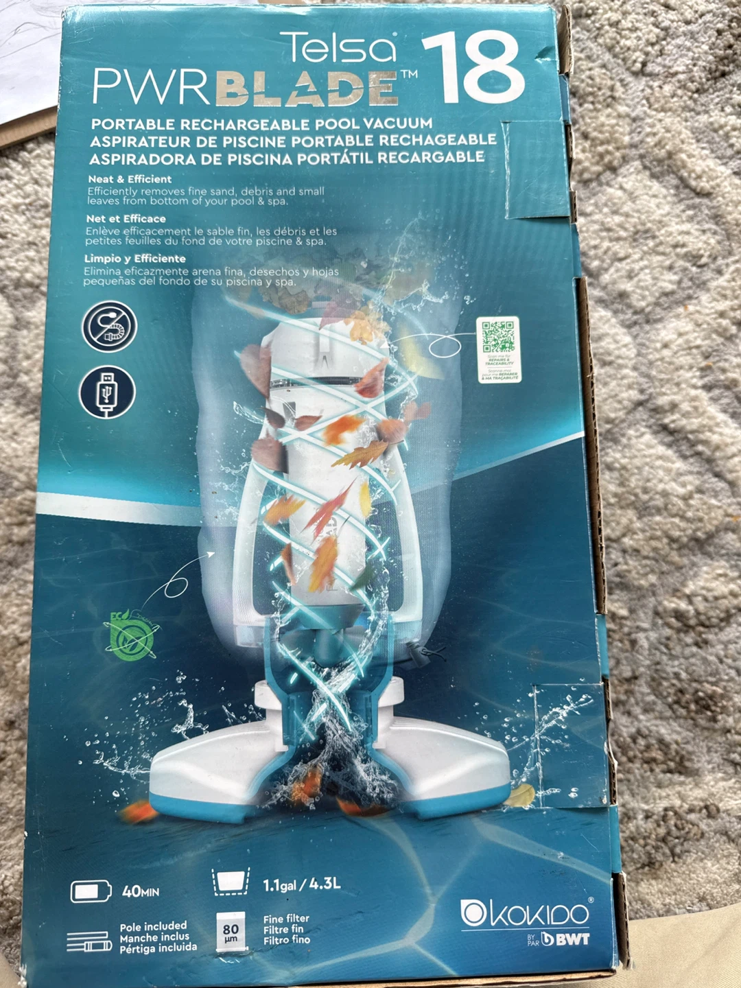 Telsa PWRBLADE 18 Portable Pool Vacuum - photo 2