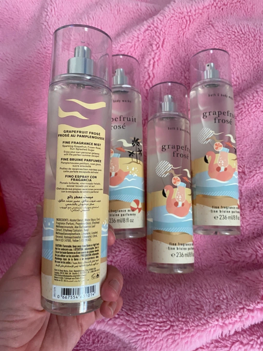 Bath & Body Works Grapefruit Frosé Fine Fragrance Mist (4-pack) - photo 2