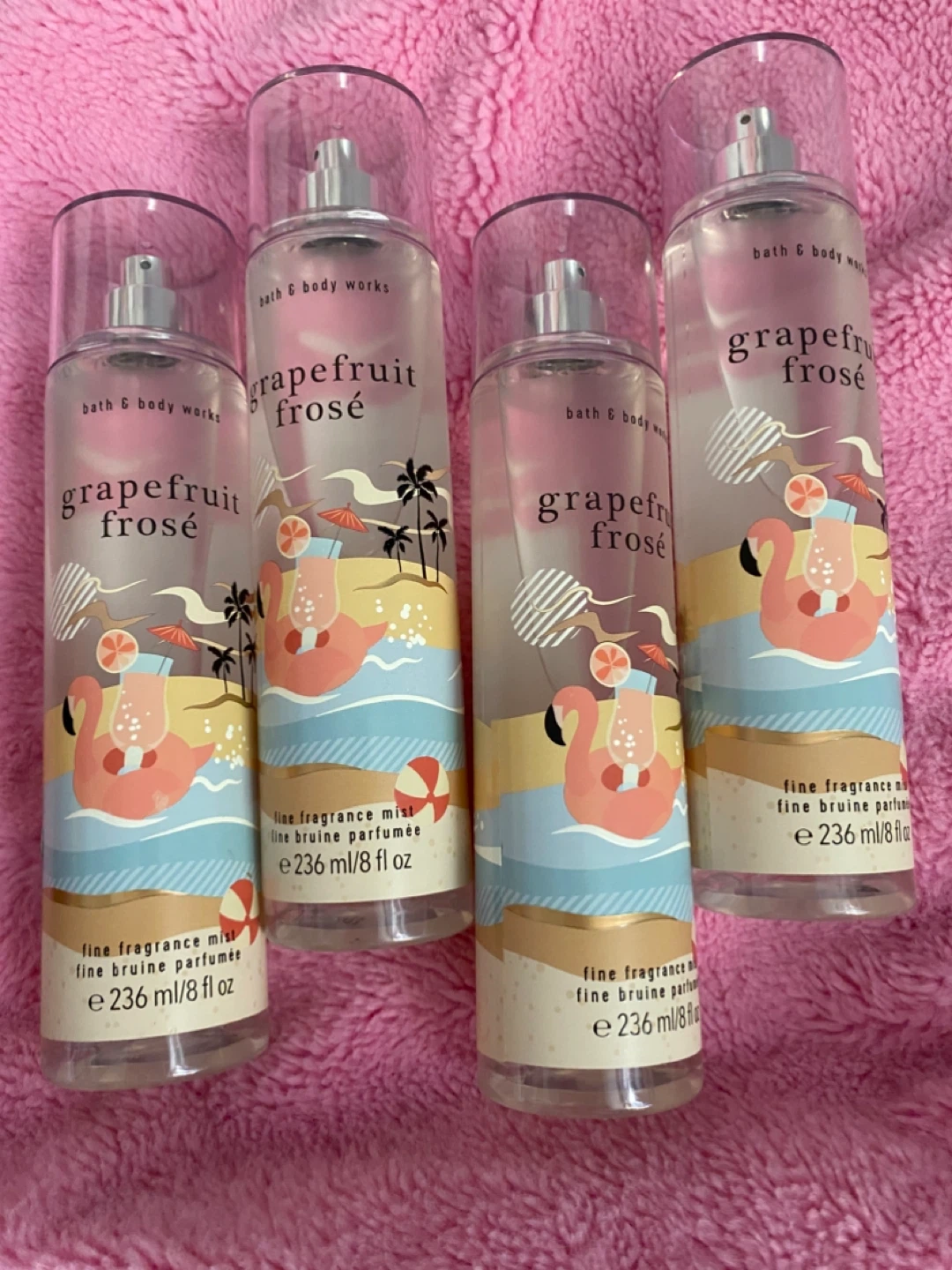 Bath & Body Works Grapefruit Frosé Fine Fragrance Mist (4-pack)