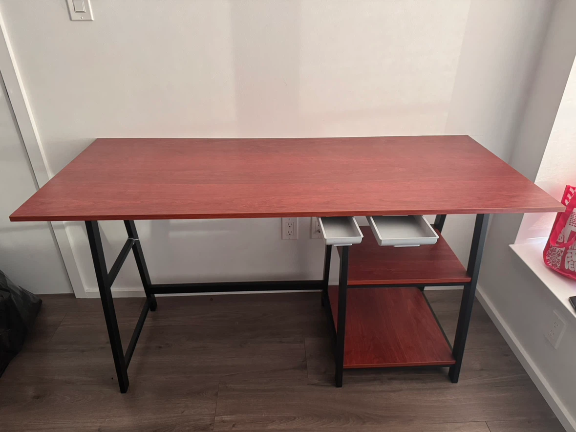 Computer Desk with Shelves