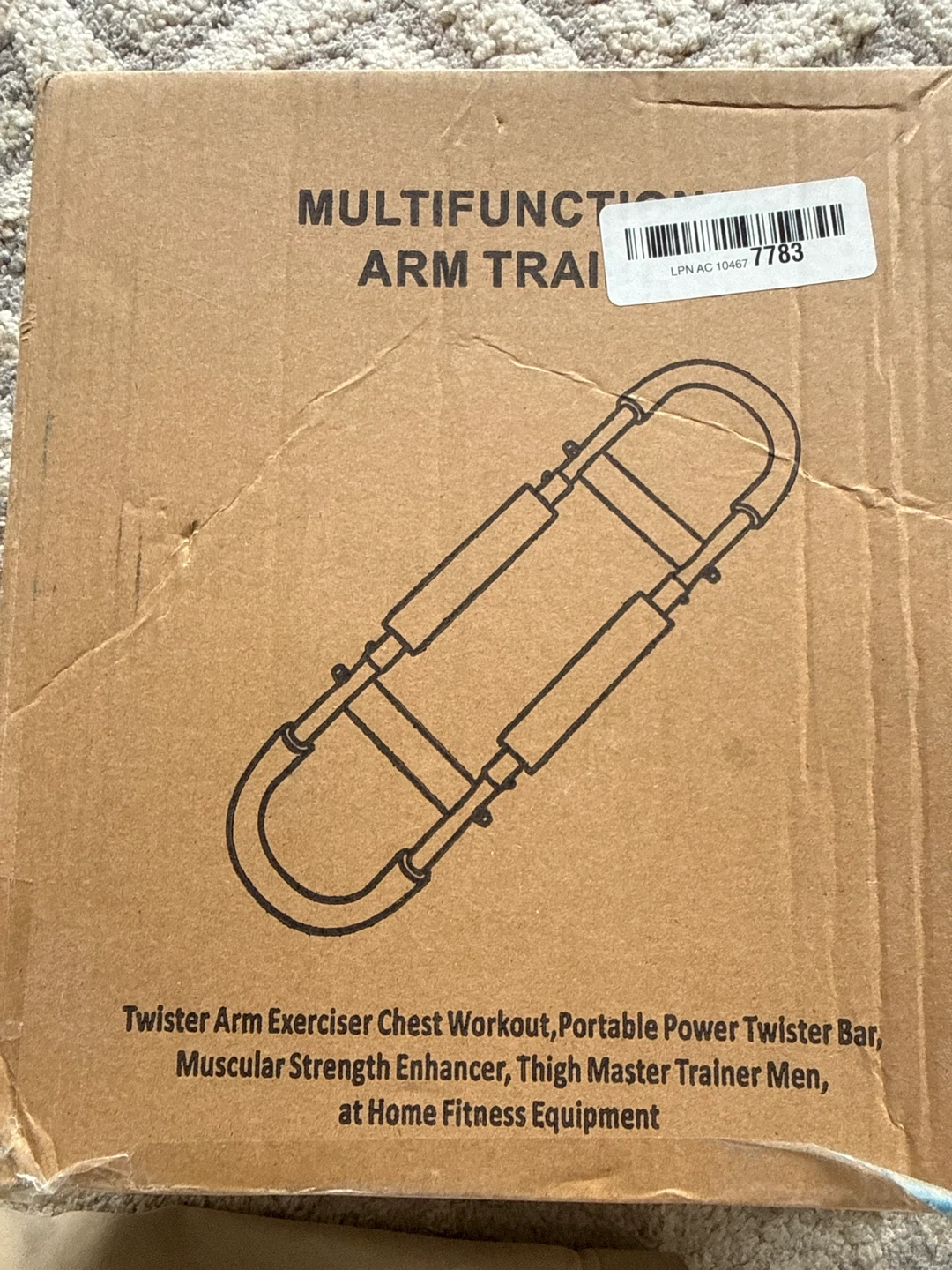 Twister Arm Exerciser Chest Workout Portable Power Twister Bar