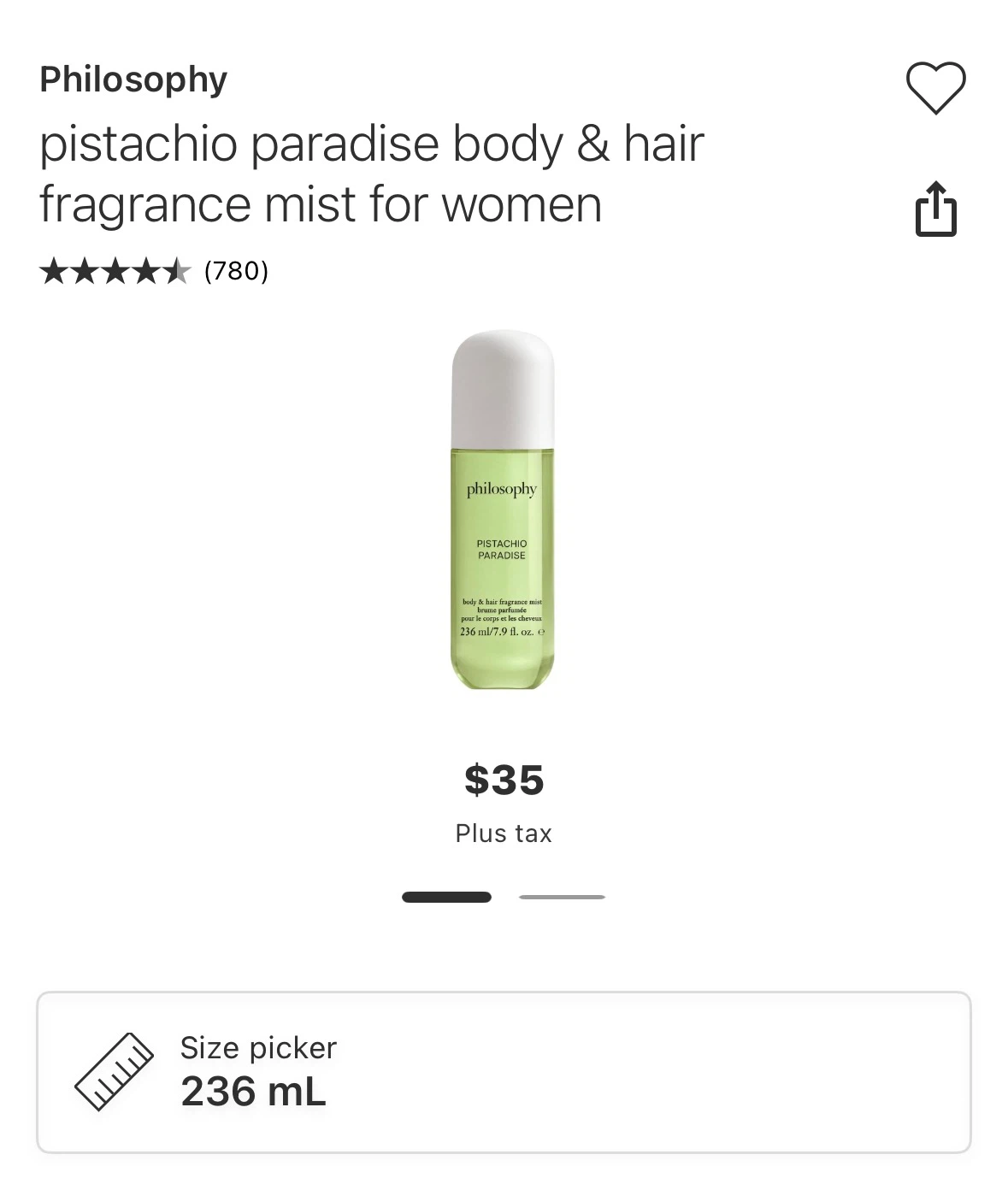 Philosophy Coconut Rush & Pistachio Paradise Body & Hair Mist - photo 3