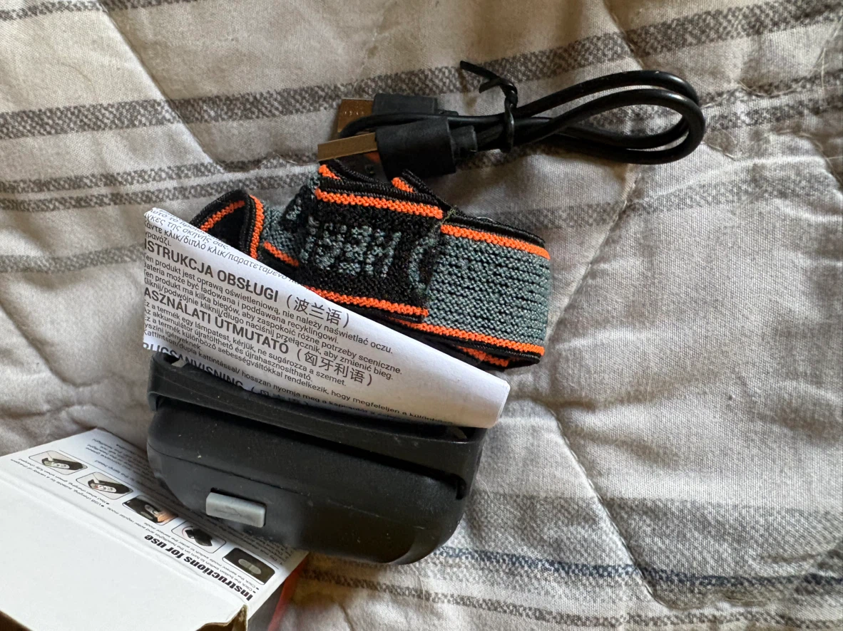 Headlamp with USB Charging Cable - photo 2
