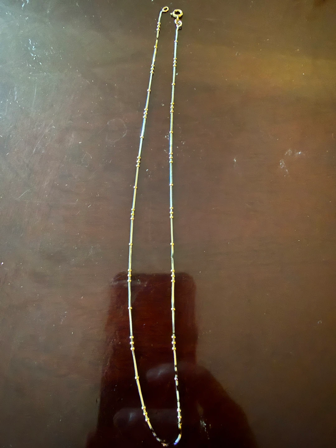 14K Gold & Sterling Silver Chain Necklace