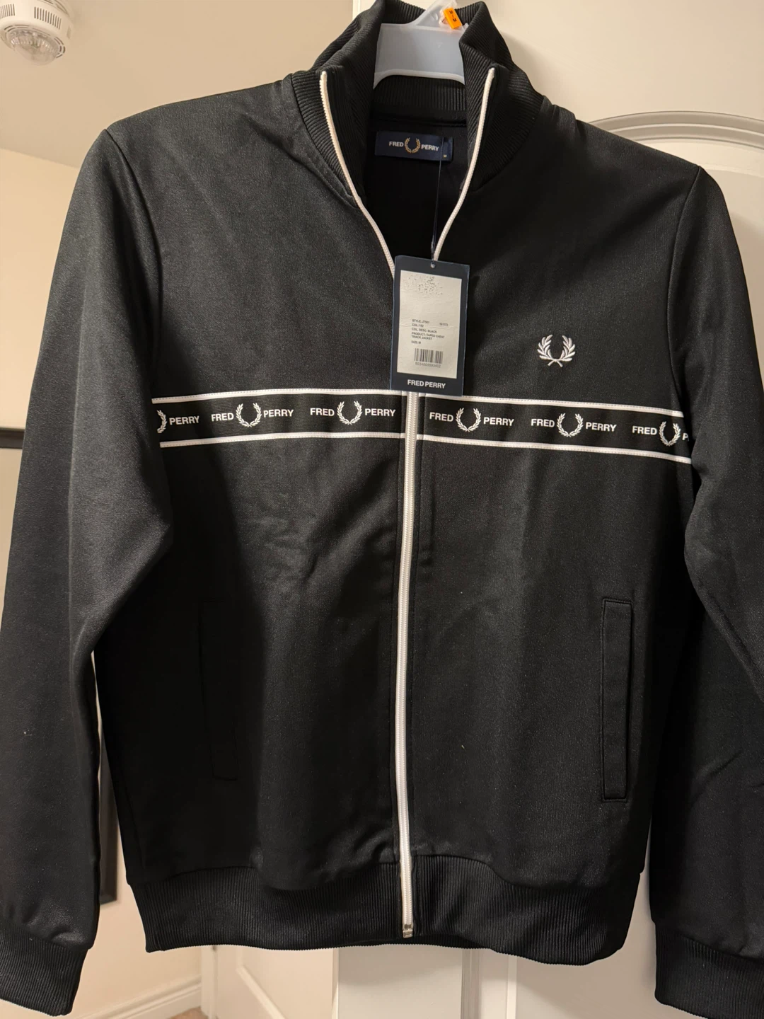 Fred Perry Track Jacket Black
