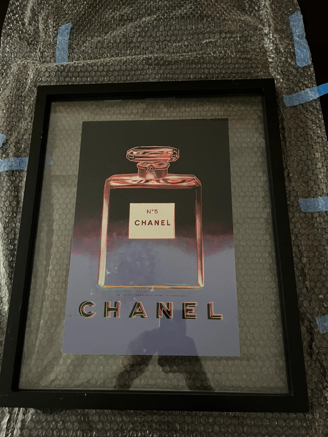 Framed Chanel No. 5 Print