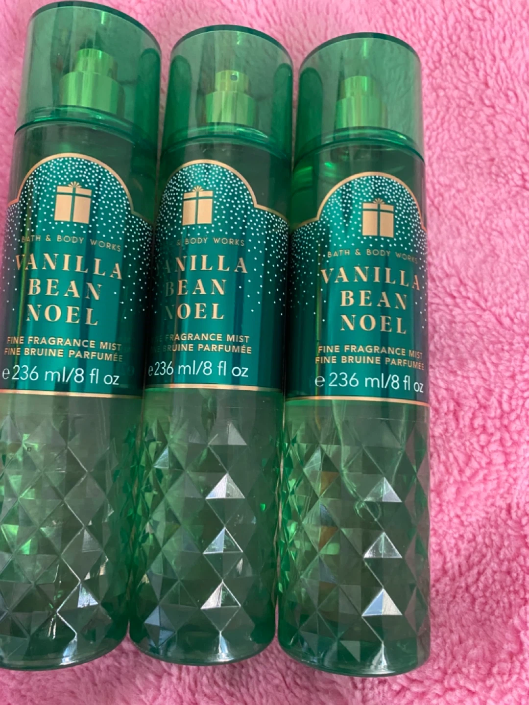 Bath & Body Works Vanilla Bean Noel  Mist x 3