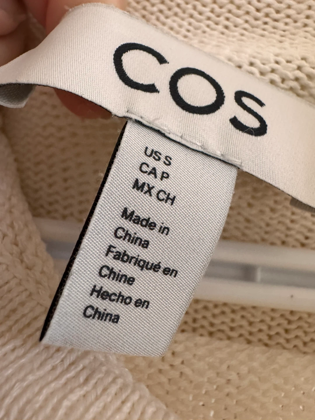COS Cream Knit Hoodie Sweater - photo 3
