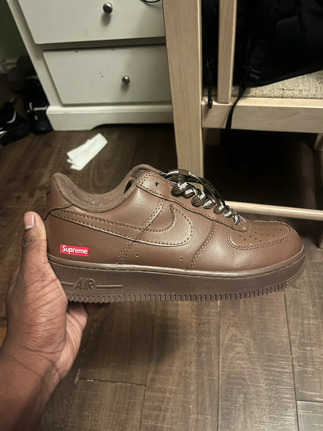 Supreme x Nike Air Force 1 Low Chocolate Brown