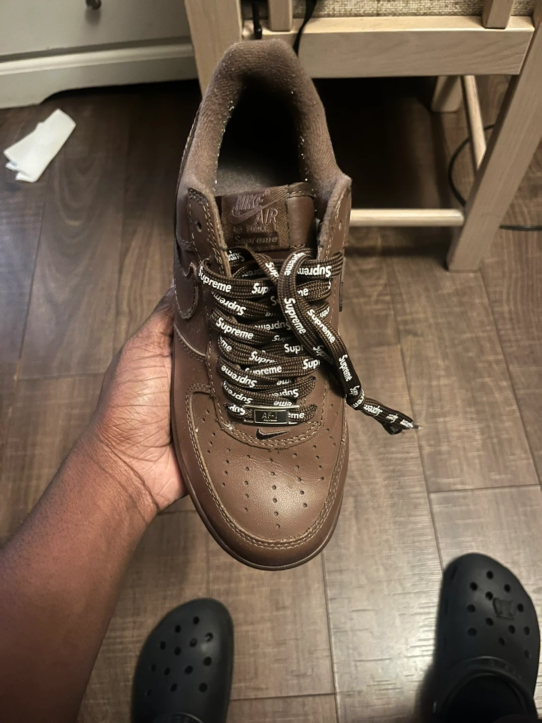 Supreme x Nike Air Force 1 Low Chocolate Brown - photo 2