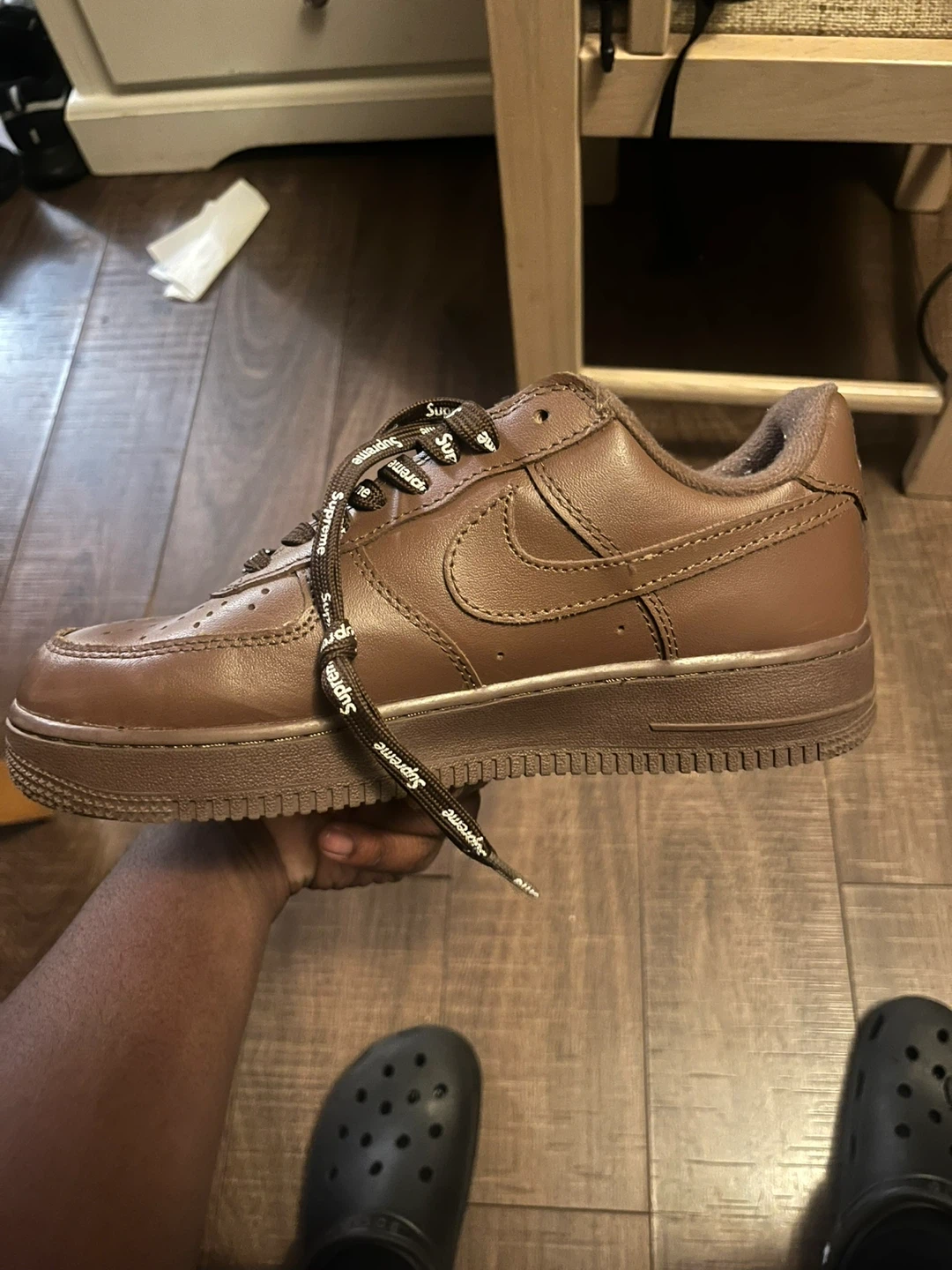 Supreme x Nike Air Force 1 Low Chocolate Brown - photo 3