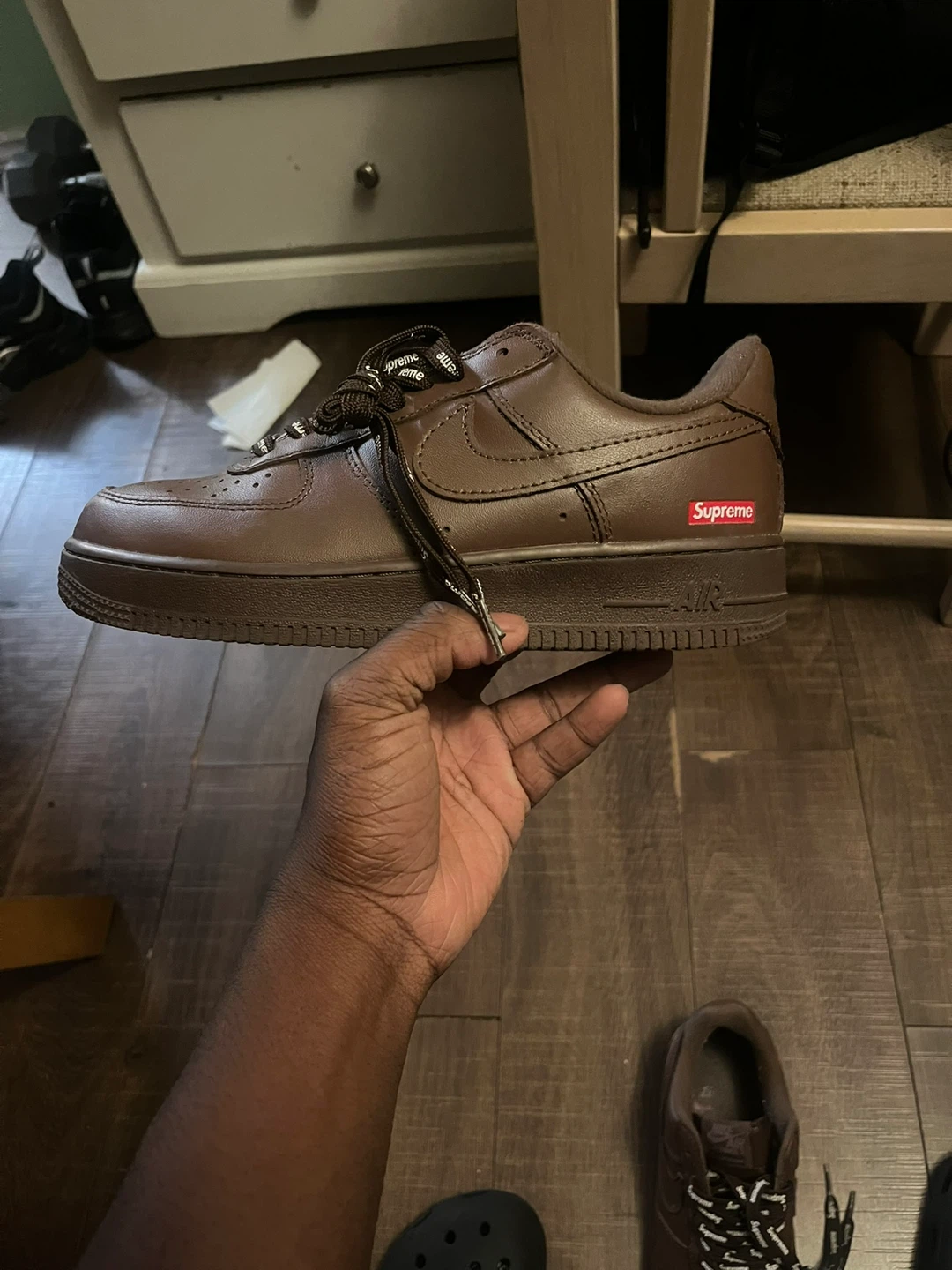 Supreme x Nike Air Force 1 Low Chocolate Brown - photo 5