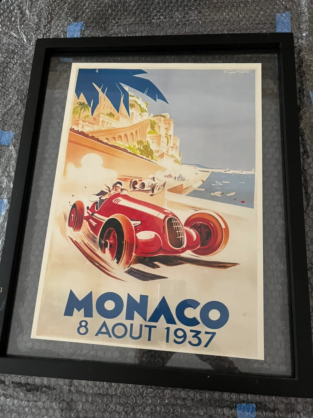 Monaco Grand Prix Poster - August 8, 1937