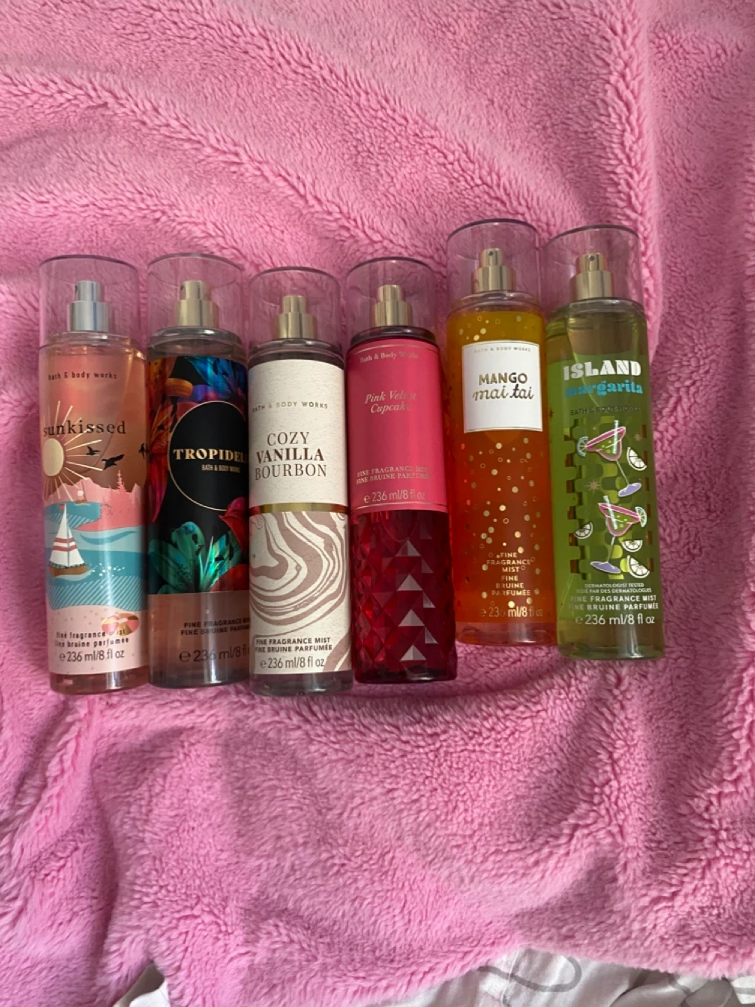 Bath & Body Works Fine Fragrance Mists Lot (6x 8 fl oz)