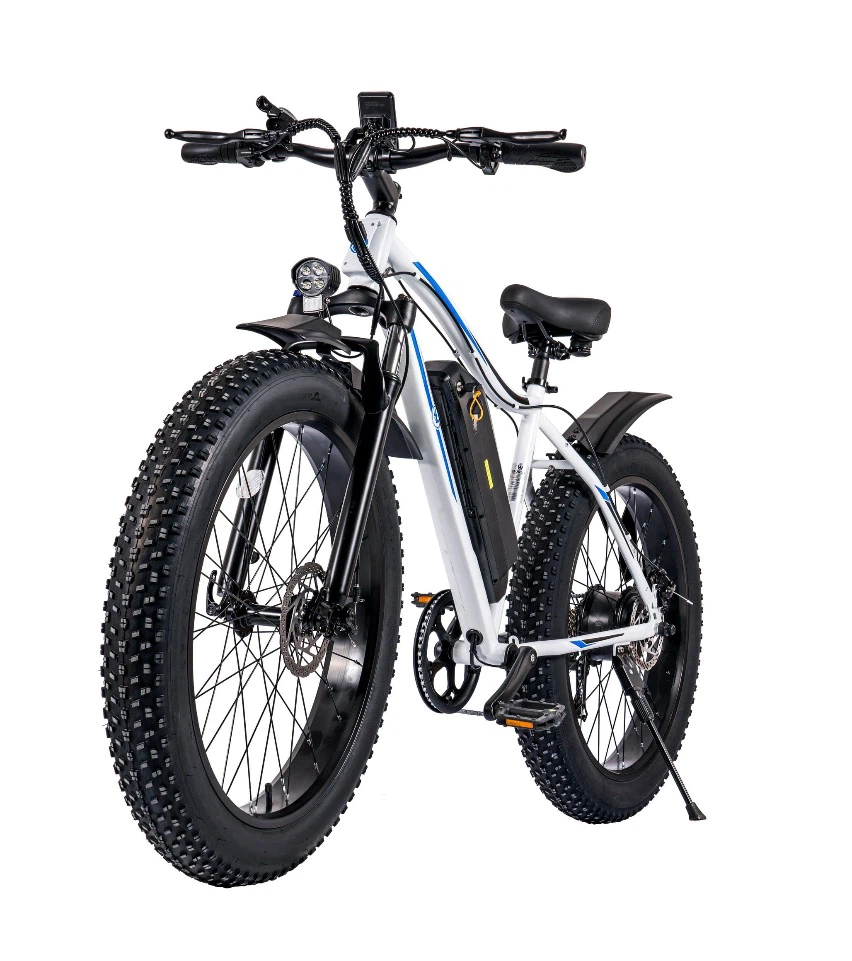 White Fat Tire Electric Bike - photo 2