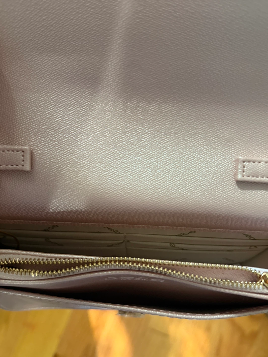 Bebe Embossed Logo Crossbody Bag Pink - photo 5