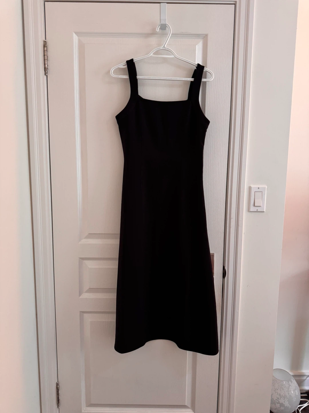 Black Square Neck Midi Dress - photo 2