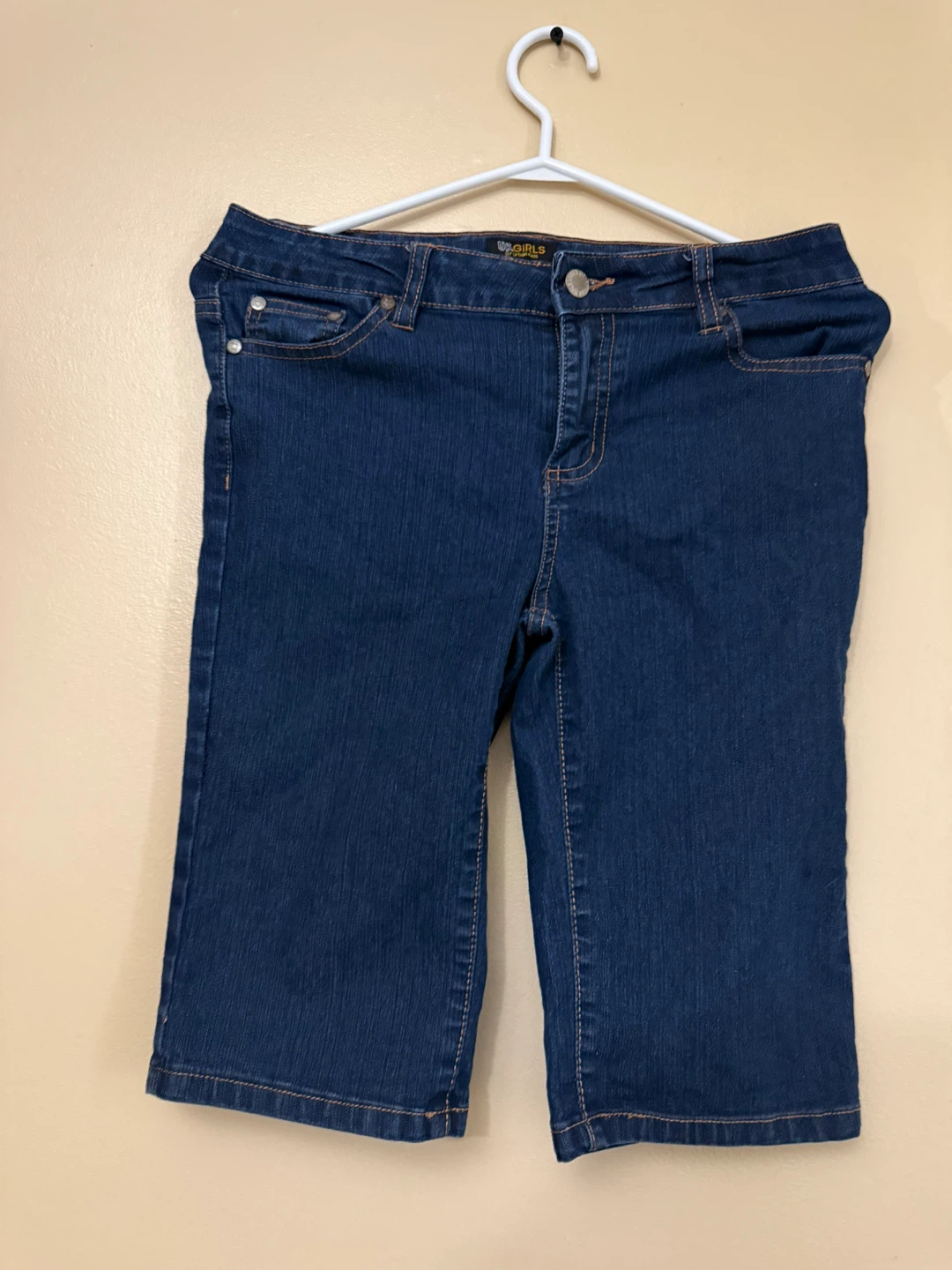 UK Girls Blue Denim Shorts size 14