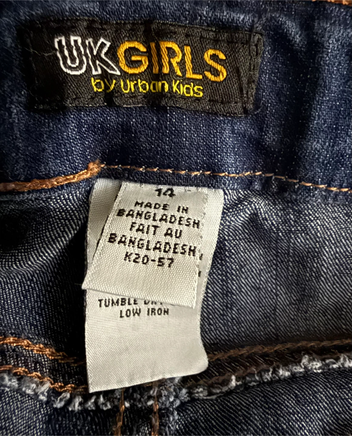 UK Girls Blue Denim Shorts size 14 - photo 3